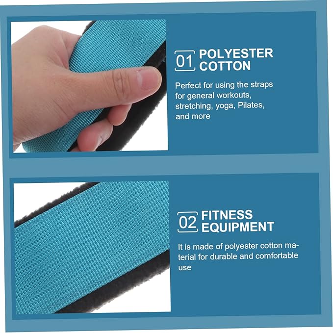 2pcs Yoga Fitness Equipment Exercise Stretch Bands Packraft Exercise Adjustable Straps Sports and