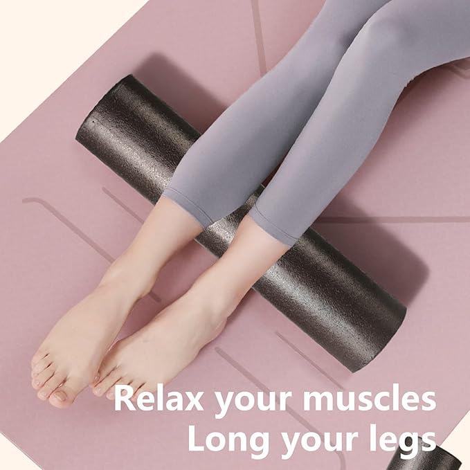 Foam Roller, Highly Density Round Massage Roller for Muscles, Pilates & Stretching Fitness Tool, Full Body Massage Tool Deeply Tissue Massager for Back Neck Legs Shoulders...