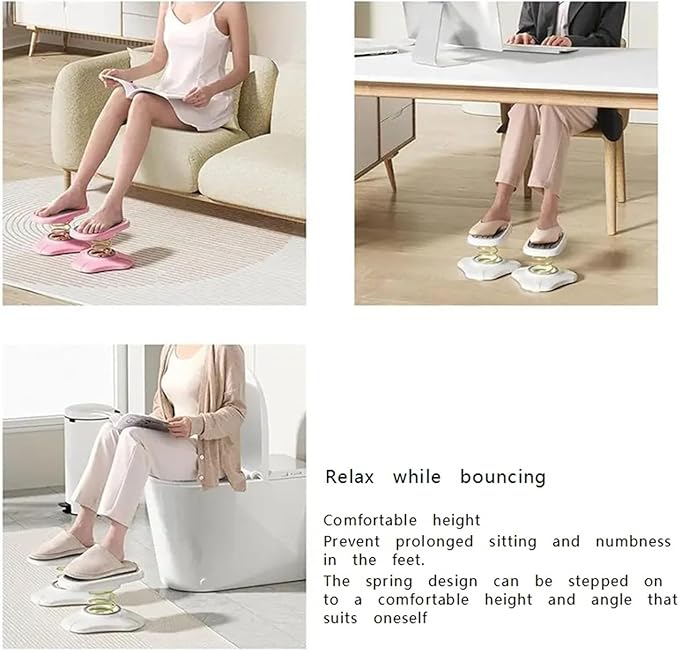Ankle Leg Exercisers,Multi Functional Exercise Ankle Footstool, Toilet Companion Footstool, Office Or Daily Rest, Relaxing Feet and Legs(Gray,1pcs)