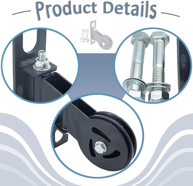 Gym Pulley Squat Rack Mounted Accessory Supplies Equipment Attachment Fixed Pulley Wheel for Home Gym Row Strength Training