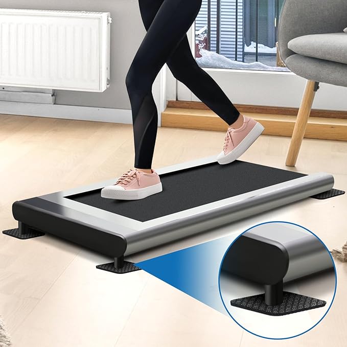 Treadmill Mat Pads 4PCS- Double-Sided Non-Slip - Anti Vibration Mat for Treadmill, Walking Pad, Exercise Bike - Hardwood Floors Protection