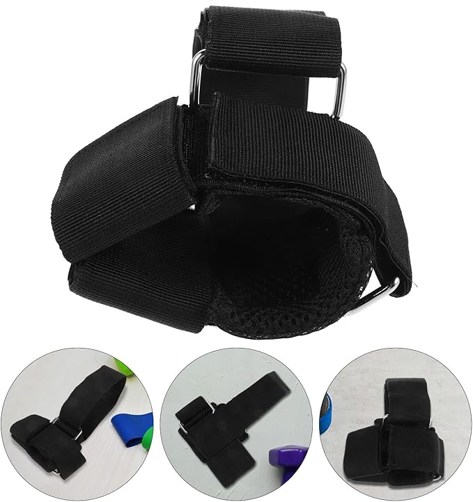 ibasenice Leg Curl Attachment Dumbbell Foot Strap Adjustable No Slip Ankle Exercise Equipment for Strength Training Gym Workouts