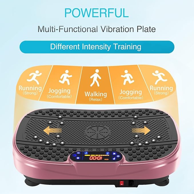Vibration Plate Exercise Machine Whole Body Workout Vibration Fitness Platform for Home Fitness with Remote Control
