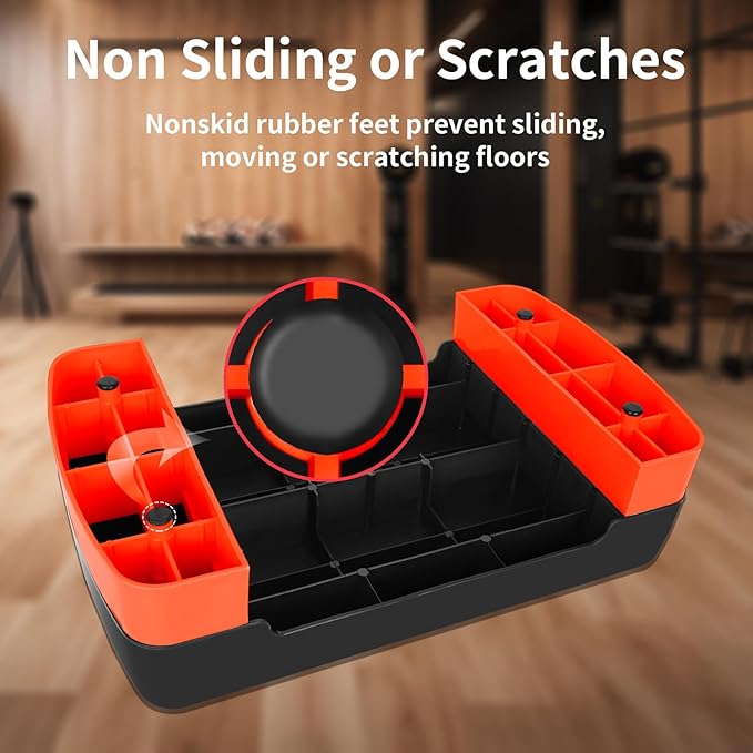 Exercise Workout Aerobic Step Platform Trainer, 18" Aerobic Stepper with 4"-6" Adjustable Height Risers
