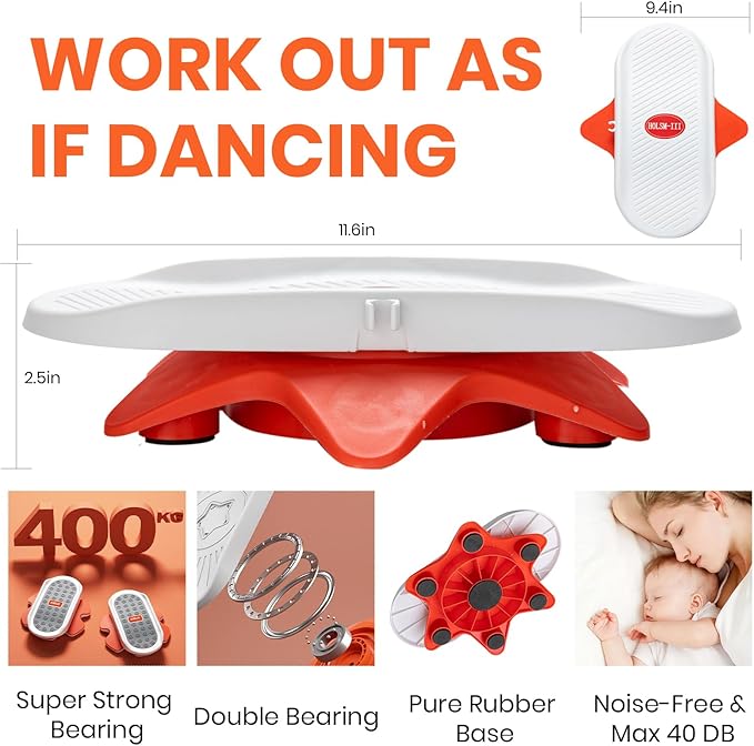 Ab Twist Board,Waist Twisting Disc-Twister Exercise Board,Ab Board Exercise -Waist Trainer Trimmer,Waist Twisting Disc for Ab Exercise Abs Core,Full Body Toning Workout Home Gym