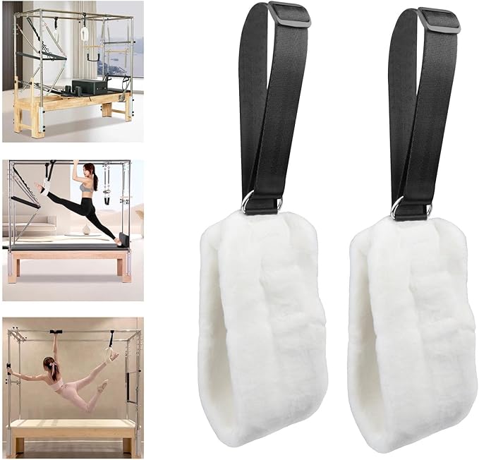 Colaxi 2Pcs Pilates Straps for Reformer Resistance Bands for Gym Workout Studio