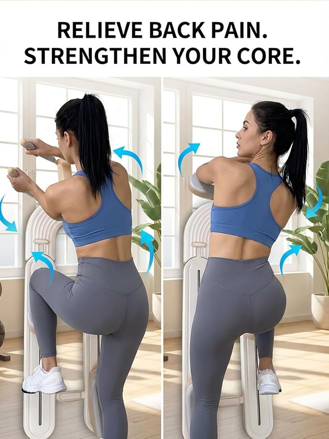 Spine Twist and Stretch Trainer Ab Machine Back Stretcher Core Workout Lower Back Training Full Body Stretch Crawling Exercise Fitness Twist Workout Waist Leg Training Machine