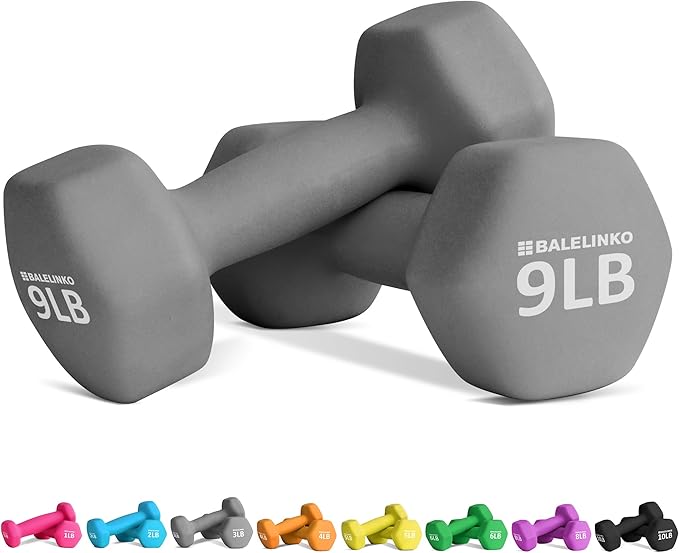 Balelinko Home Gym Equipment Workouts Strength Training Weight Loss Pilates Weights Yoga Sets Weights for Women, Men, Seniors and Youth