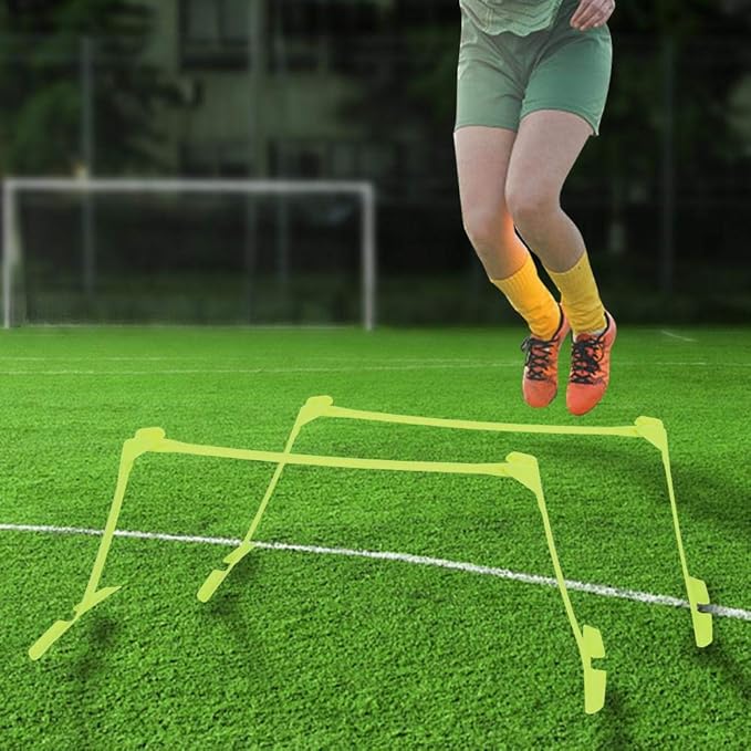 Dioche Speed Training Hurdles, Multipurpose Soccer Speed Training Hurdle Set Adjustable Hurdles Yellow (2pcs), Wholesale Business