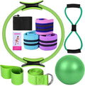Yoga Sets for Women Pilates At Home Equipment Pilates Magic Ring oty Bands for Working Out Glutes Yoga Ball 25cm Figu 8 sistance Band Yoga Bands for Sttching