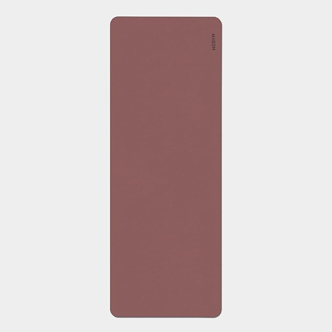 WeGym Yoga Mat, 4mm Cushioned Exercise Mat for Yoga, Pilates, Home Workouts - Anti Slip Polyurethane Suede Yoga Mat with Carrying Strap