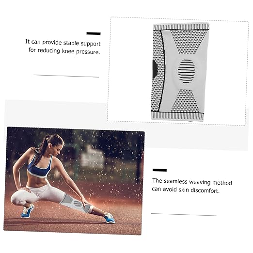 1pc Breathable Knee Pad with Elastic Design Knee Wrap for Sports Ergonomic Support for Running Basketball Cycling Reduces Pressure Comfortable Fit Coverage