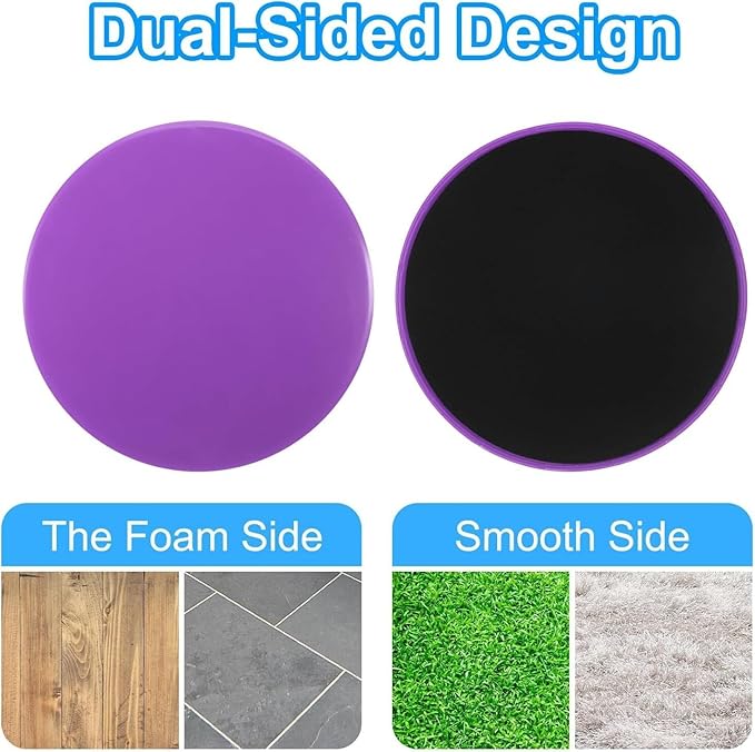 Pilates Board,Core Sliders for Working Out, Dual Sided Exercise Sliders,Fitness Workout Discs Strength Slides,Gliding Discs for Gym Carpet Hardwood Floor