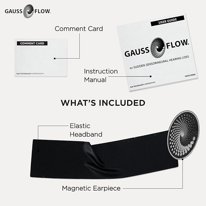 GaussFlow® Magnetic Wellness Headband – Dual 13,000 Gauss Magnets – Adjustable Elastic Band – Non-Invasive Magnetic Accessory – Made in USA