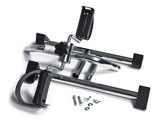Lumex Pedal Floor Exerciser - Assembly Required, Mini Stationary Pedal Exerciser Under Desk Bike, Arm/Leg Workout Equipment, GF1965-1KD