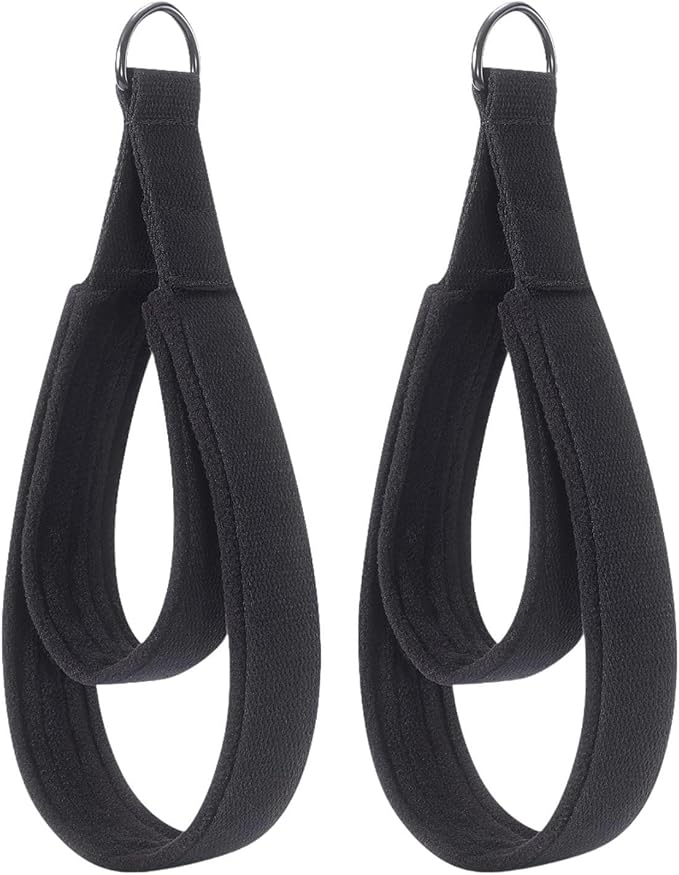 2Pcs Pilates Double Loop Straps for Reformer,Exercise Equipment Gym Pilates Straps for Adults, Workout, Gymnastics, Arms Legs