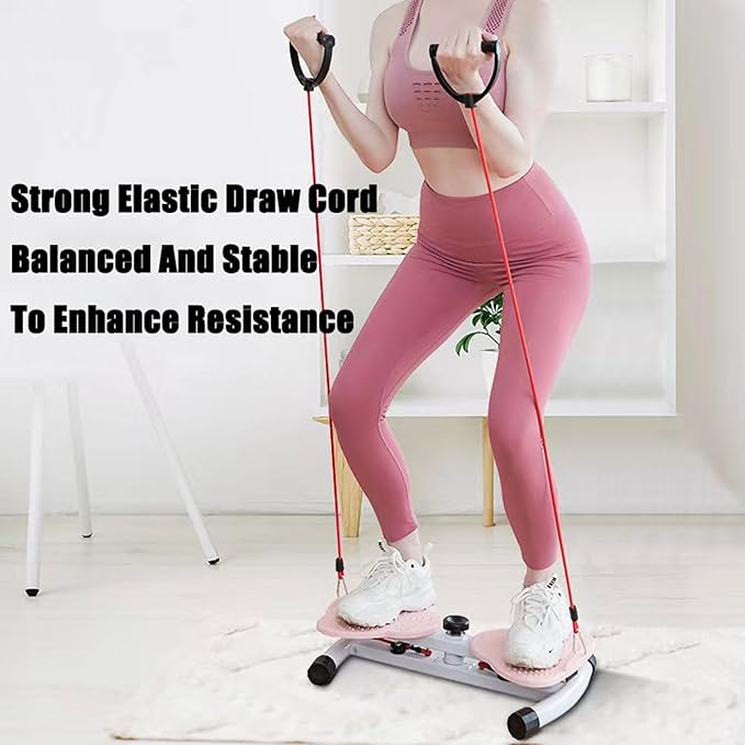 Body Shaping Waist Twisting Machine for Women Adults Cardio Weight Loss/Cardio Exercise Waist Toning Fitness Turntable for Home Workout Waist Sculptor MachineBlue,12x53x33cm