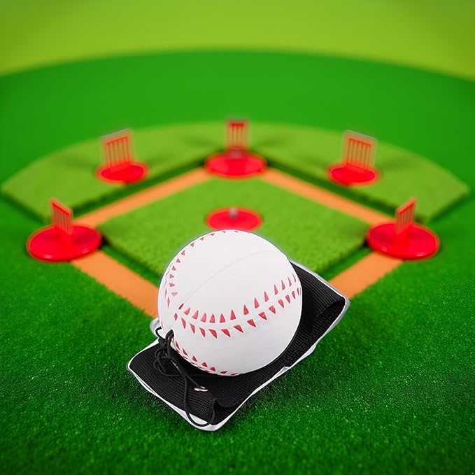 Wrist Return Ball, Sports Wrist Ball, Baseball On A String Rubber Rebound Wristband, Durable Elastic String Attached Rebound Balls