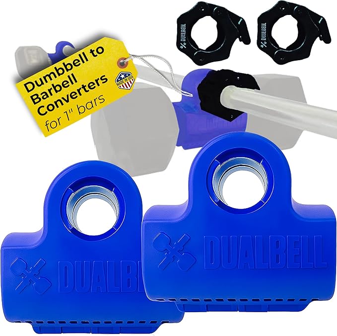 Dumbbell Barbell Converter - Dumbbell Converter Home Gym Equipment, for 1" Standard Bars, Up to 250lb Capacity Barbell Adapters- Versatile Weight Lifting Set, Suitable for Men and Women