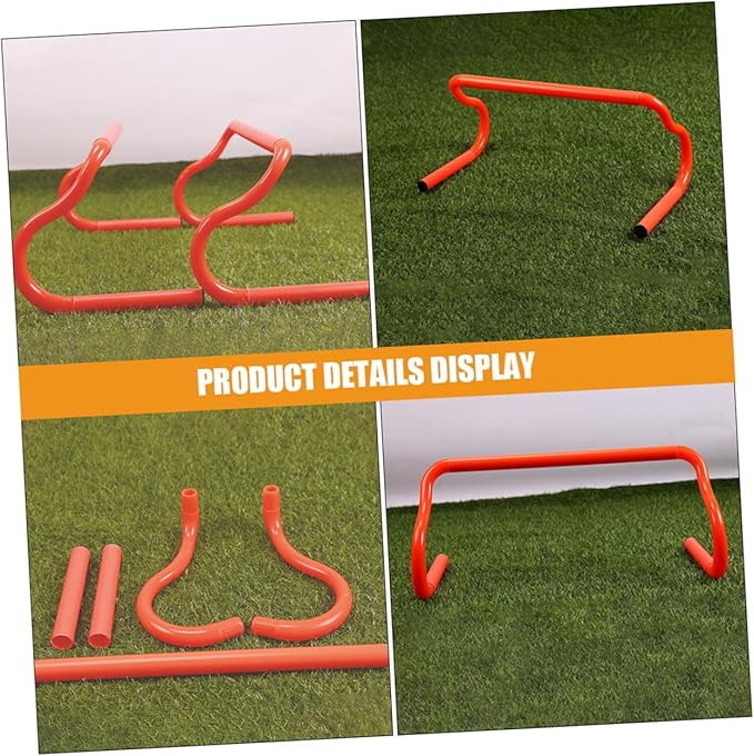 3pcs Adjustable Detachable Speed Hurdles Portable Agility Training Equipment for Athletes Lightweight Modular Workout Hurdles for Soccer Basketball Football