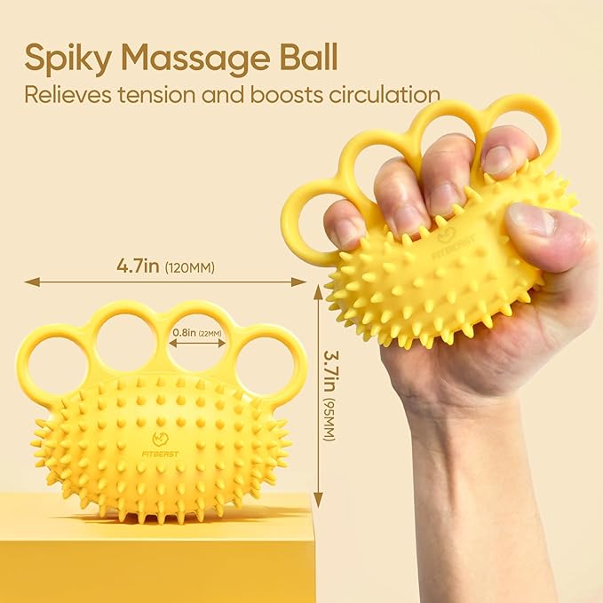 FitBeast Hand Exercise Ball Set–3 Pack Hand Squeeze Balls for Hand Therapy, Grip Strength, Finger & Wrist Training, Stress Balls for Adults, Ideal for Rehab, Arthritis, Carpal Tunnel
