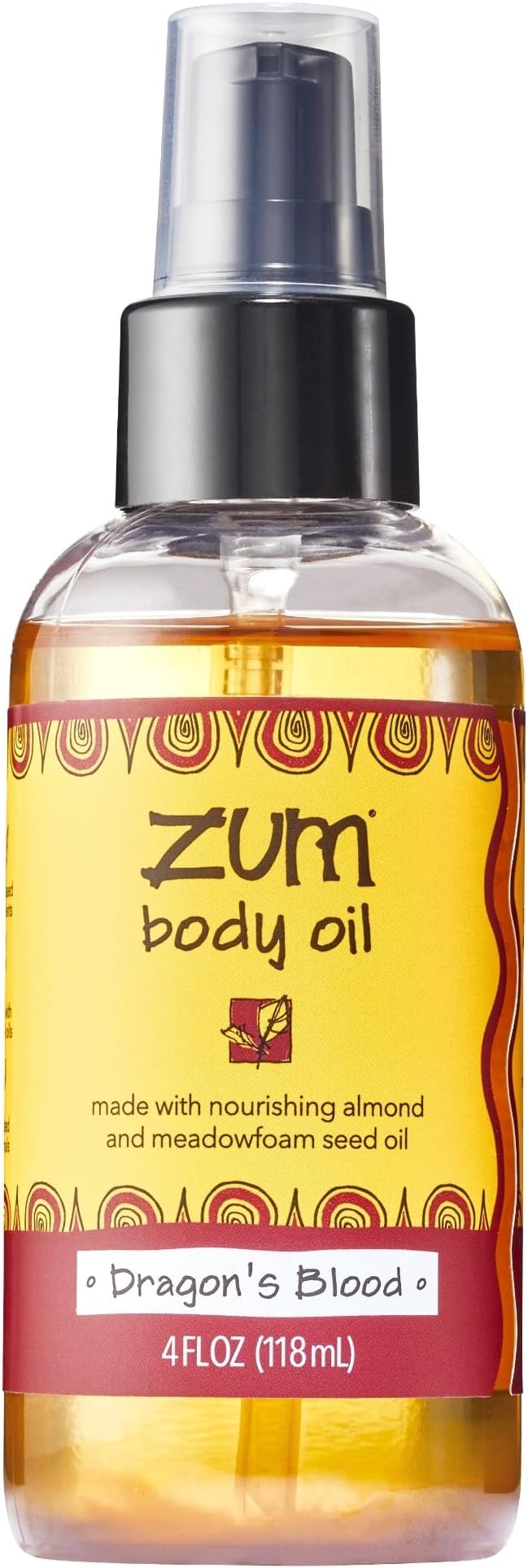 Indigo Wild Zum Dragon's Blood Body Oil - Nourishing Body Massage Oil for Massage Therapy & Hydration - Nourishing, Vegetarian Massaging Oil with Sweet Almond Oil - 4 fl oz