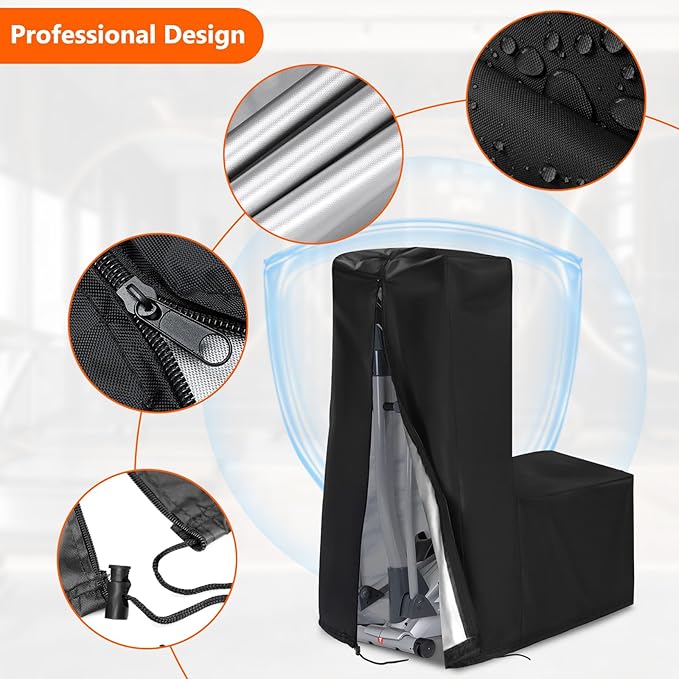 COSHNIBI Elliptical Cover, Waterproof & Dustproof Elliptical Exercise Machine Cover for Indoor and Outdoor