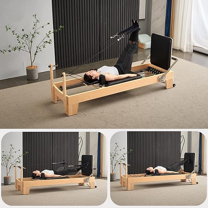 Pilates machine core bed, home yoga spine correction equipment, studio fitness shaping equipment, seven-speed height adjustment, suitable for yoga studio fitness institutions rehabilitation center