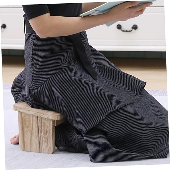 Zen Meditation Bench Stool Folding Wooden Kneeling Chair for Prayer and Tea Lightweight Non-Slip Design Durable Natural Wood for Better Circulation and Comfort