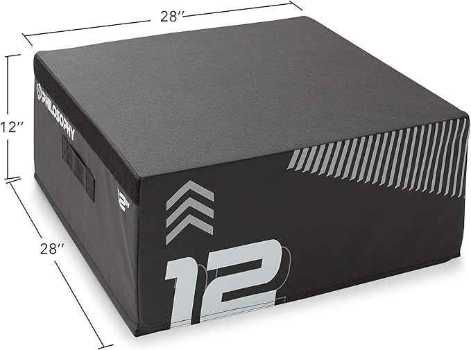 Philosophy Gym Soft Foam Plyometric Box - Jumping Plyo Box for Training and Conditioning