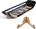 GIBBON SlackBoard Plus & Stand - 2-in-1 Slackline Balance Board for Adults - Workout Equipment Home Gym Training - Wooden Balance Trainer, Standing Desk Exercise, Yoga, Agility, Pilates, Core, Fitness