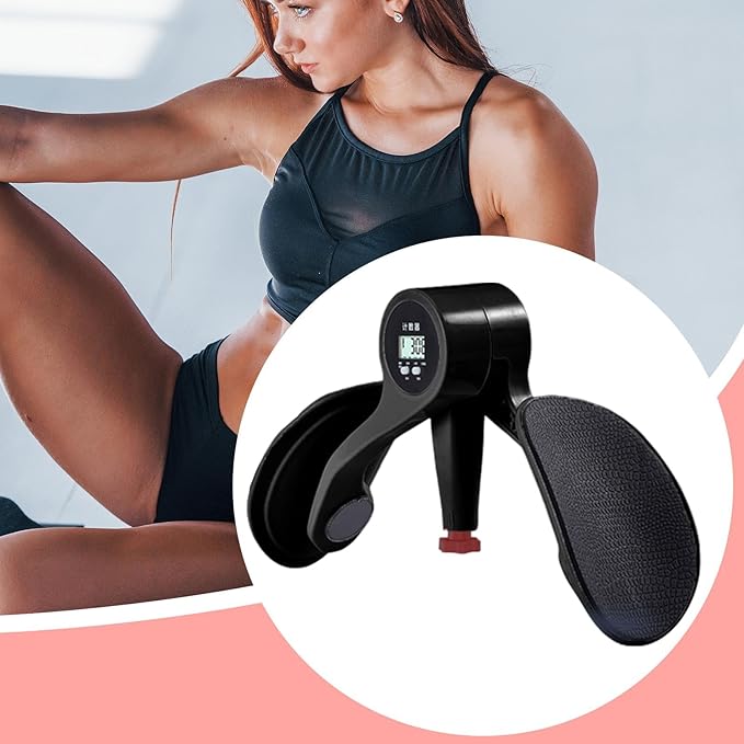 Hip Strength Training Equipment – Muscle Toning Gear, Fitness Assistant | Home Workout Device, Digital Thigh Exerciser with Smart Tracker for Glute Activation, Core Reinforcement, and Pelvic Floor