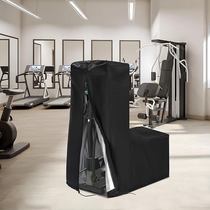 Elliptical Cover Elliptical Exercise Machine Cover for Indoor & Outdoor Home Elliptical Fitness Machine Protective Cover Waterproof & Dustproof Black
