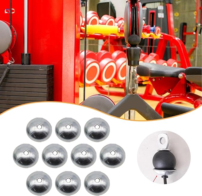 10x Gym Cable Dome Washers Replacement Components Attachments for Strength Training Cable Connector Parts