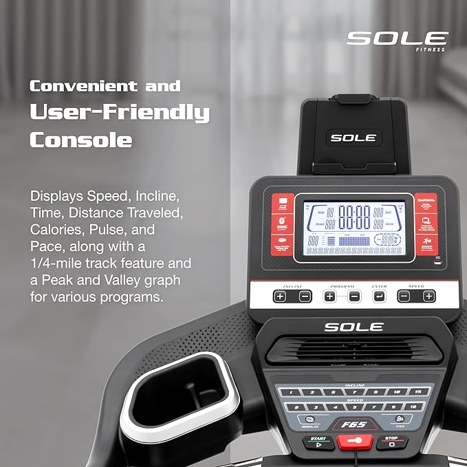 SOLE Fitness F63, F65, F80, F85, TT8 Treadmill With Incline, Bluetooth, Foldable Option - For Home, Work From Home Fitness, Running and Walking
