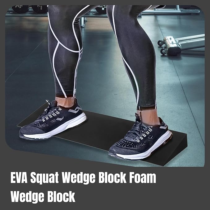 YIJU Squat Wedge Block Elevated Squat Footrest Cushion Slant Board Calf Stretcher for Fitness Stretch Balance Pilate Exercise