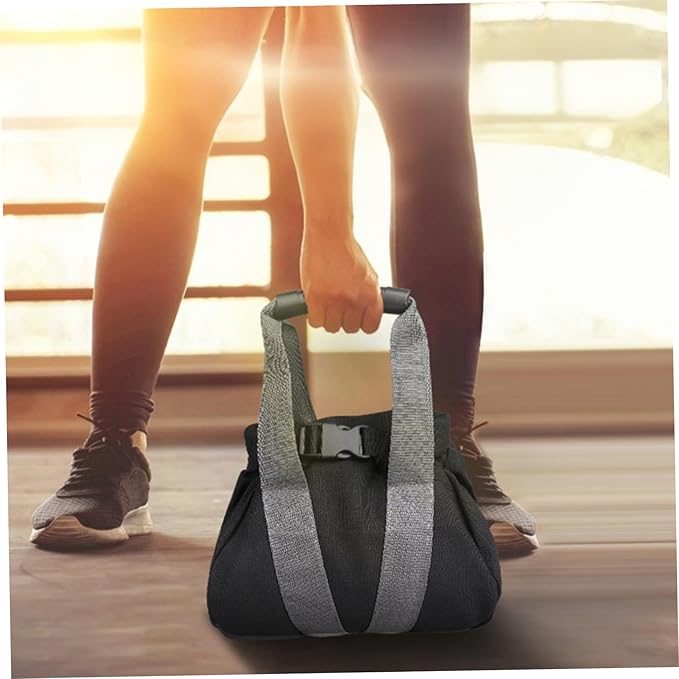2Pcs Fitness Sandbags with Non-Slip Handle Refillable Portable Canvas Sand Kettlebell Soft Sand Bag for Home Training, Fitness, Yoga Workou Kettlebell
