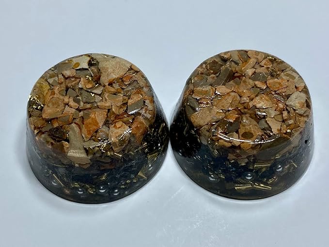 Leopard Jasper Orgone Generator Energy Accumulator 7.83Hz/432Hz/528Hz/Advance Harmonics Many Beautiful Ingredients!! (Leopard Jasper)