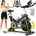 pooboo Exercise Bike, Adjustable Magnetic/Brake Pad Resistance Silent Belt Drive, Indoor Cycling Bike for Home Cardio, Fitness Stationary Bike with 350lbs/300lbs Weight Capacity &Upgraded Version Seat Solid Build 1