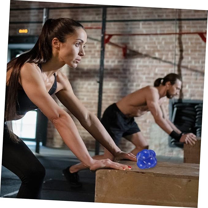 Large Hexagonal Reaction Ball Fitness Agile Training Equipment for Hand Eye Coordination and Speed for Goalkeeper and Athlete Agility Workouts at Home