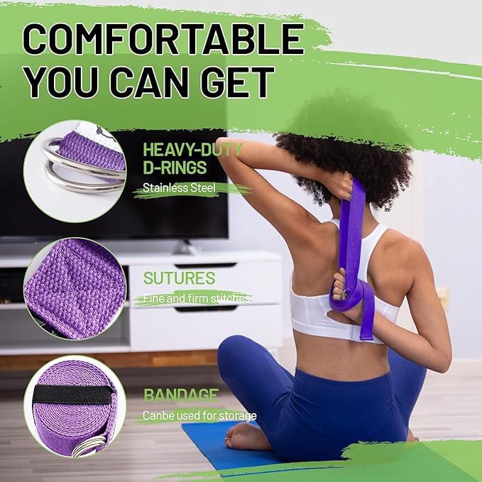 Pilates Ring Set 15PCS Pilates Equipment Set with Adjustable Ankle Wrist Weights,Yoga Ball,Figure 8 Resistance Band,Tape Measure,Pilates Bands & Accessories,Pilates Ring and Ball Set (Purple)