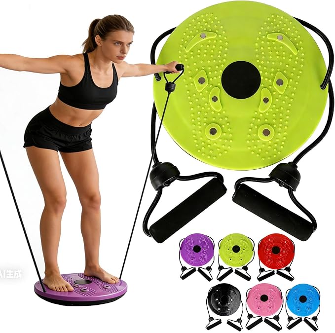 2026 Upgraded Waist Twister Machine, Home Exercise Equipment for Core Strengthening & Ab Training with Adjustable Twist Board, Silent Workout Equipment for Waist Sculpting and Full-Body Toning
