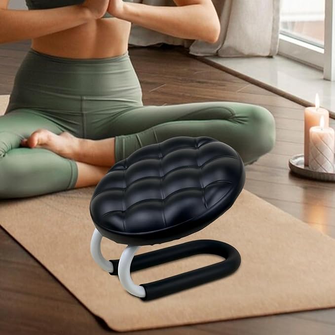 Yoga Meditation Stool – Foldable Ergonomic Bench, Lightweight Sitting Cushion, Adjustable Kneeler Chair, Portable Relaxation Tool | Beginners Zen Yoga Aid, Ideal Home Classroom Use for Meditation