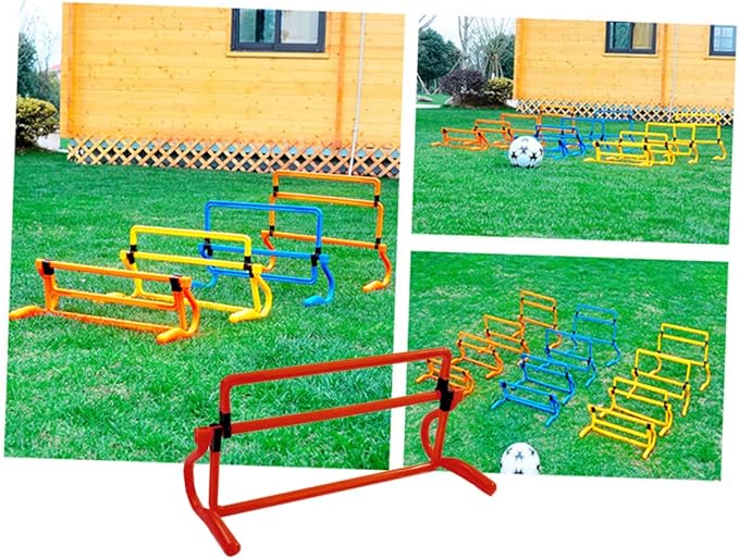 balacoo Removable Agility Hurdles for Soccer Training Detachable Fitness Equipment for Use Essential Football Training Accessories Red Exercise Barriers for Speed