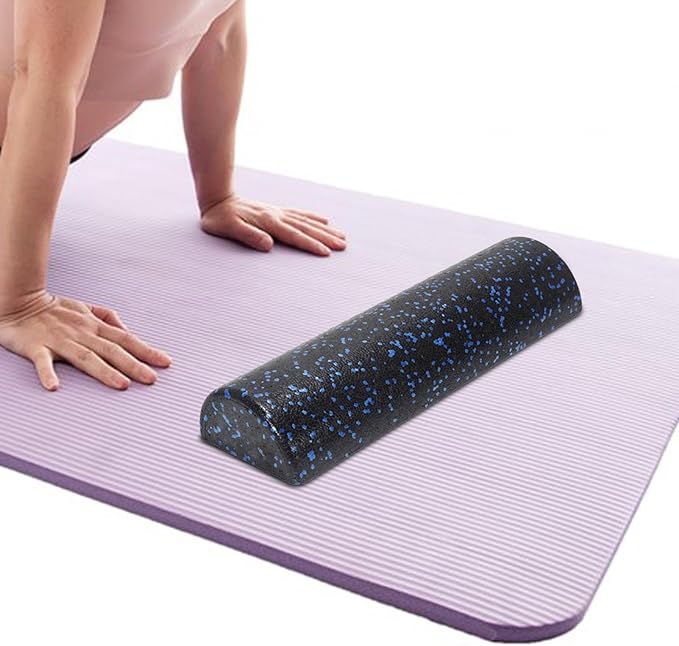 Half Foam Roller Foam Half Roller Massage Muscle Roller 18inch Length Exercise Fitness Equipment Yoga Column Roller