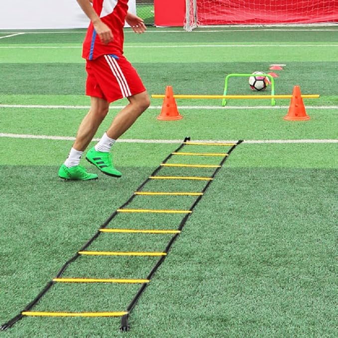 Footwork Ladder Agility Ladder with Ladder Bag, High Intensity Speed Ladder Best Football Drills Agility Equipment for Agility Training and More