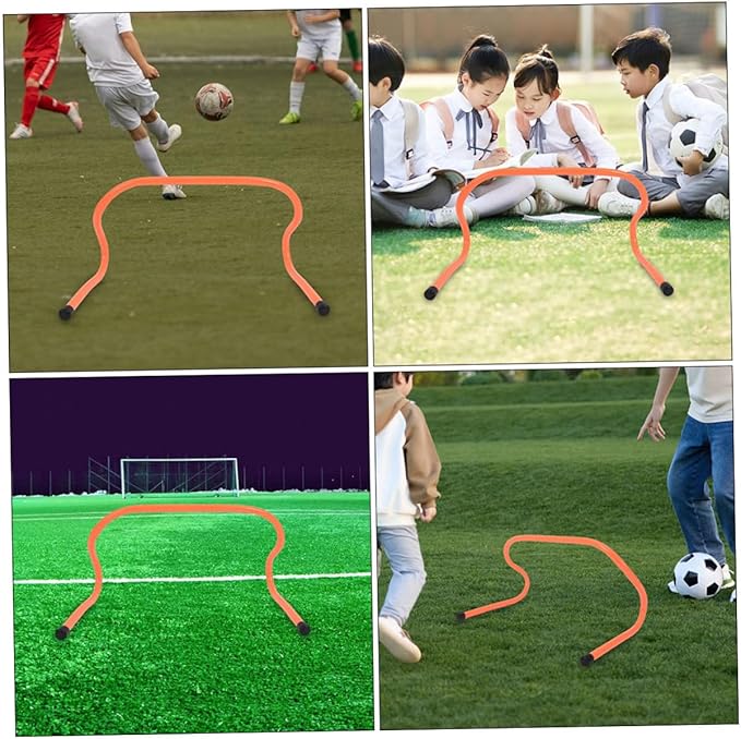 3pcs Agility Speed Hurdles Training Equipment 15cm Plastic Football Soccer Track Hurdles for Youth Sports Conditioning and Coordination Drills