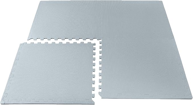 We Sell Mats 3/8" Thick Multipurpose EVA Foam Exercise Floor Mat, Interlocking Tiles, Anti-Fatigue for Home or Gym