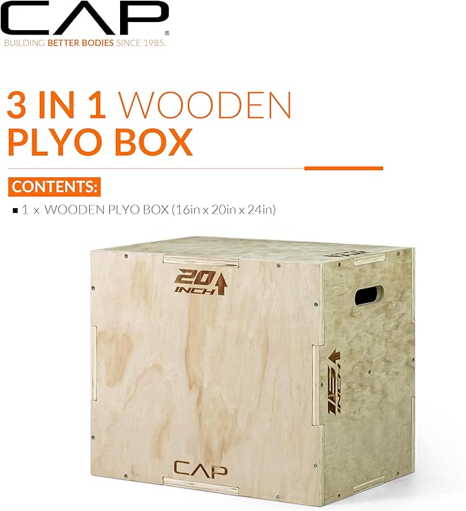 CAP Barbell 3-in-1 Plyometric Box | Multiple Styles and Sizes