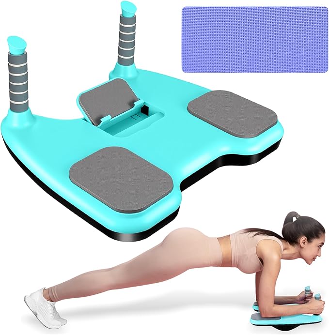 Plank Board, Core Trainer Balance Board, Pure Plank Board with Handles, Full-Body Workout, Home Fitness Equipment for Core Strength